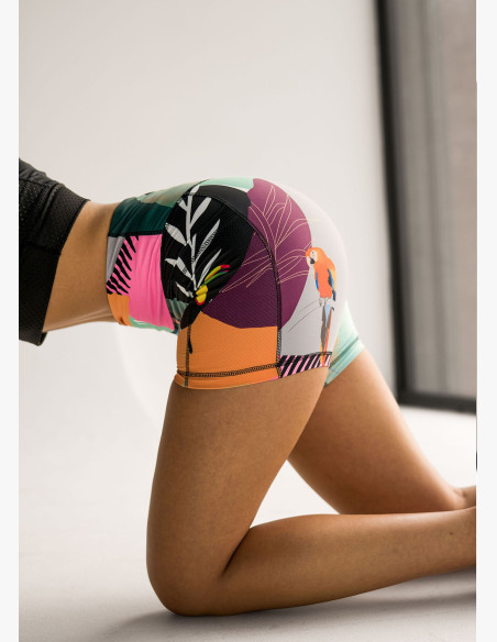 KFIT Mini Shorts Parrot