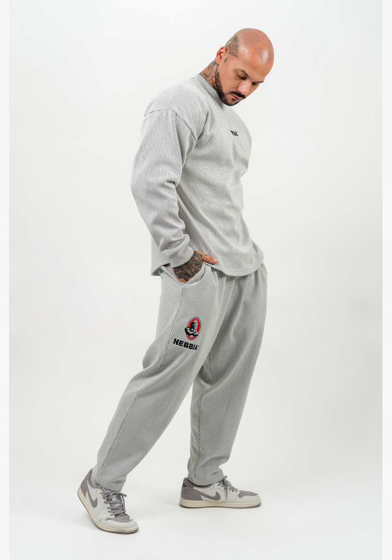 NEBBIA Hoodless sweatshirt SIGNATURE... NEBBIA Hoodless sweatshirt SIGNATURE...