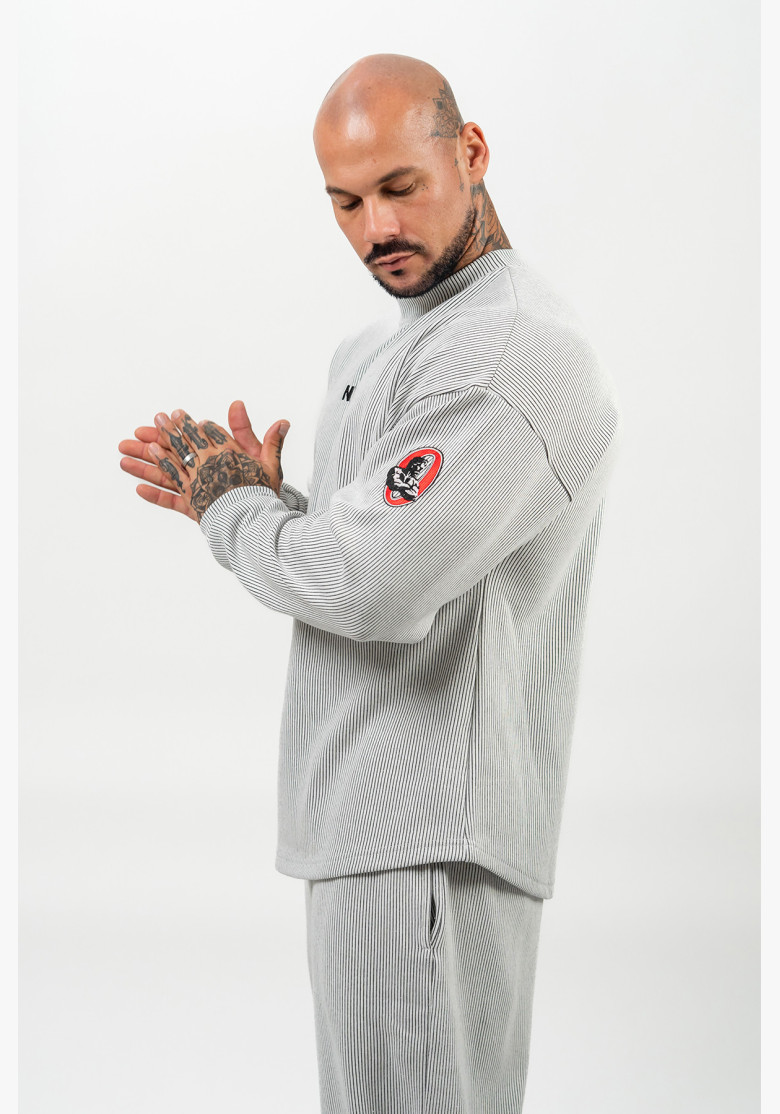 NEBBIA Hoodless sweatshirt SIGNATURE... NEBBIA Hoodless sweatshirt SIGNATURE...