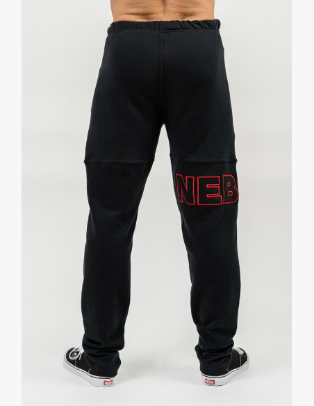 NEBBIA Loose sweatpants with pockets COMMITMENT black