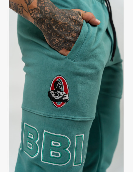 NEBBIA Loose sweatpants with pockets COMMITMENT green