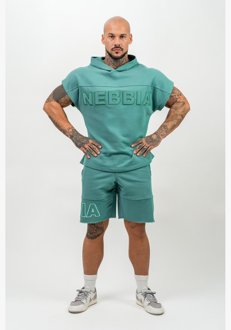 NEBBIA Rag hooded top REAL CHAMPION...