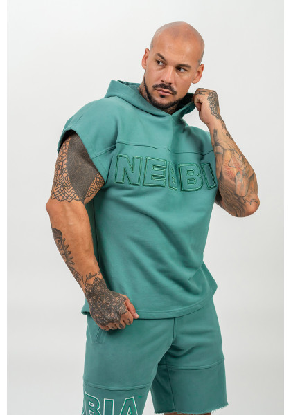 NEBBIA Rag top s kapucňou REAL CHAMPION zelená