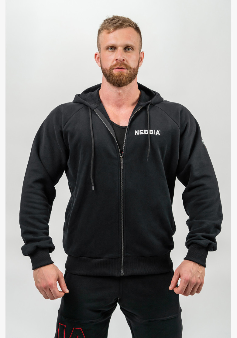 NEBBIA Zippered sweatshirt BEYOND ORDINARY black