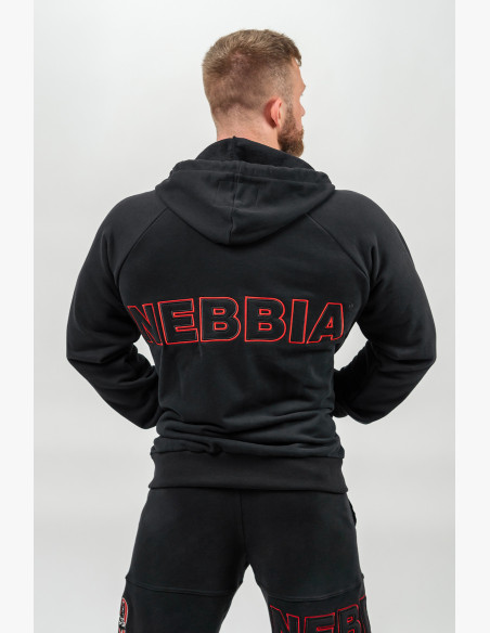 NEBBIA Zippered sweatshirt BEYOND ORDINARY black