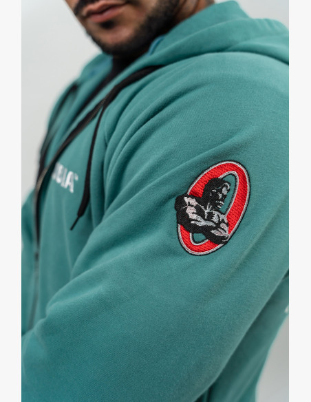 NEBBIA Zippered sweatshirt BEYOND ORDINARY green