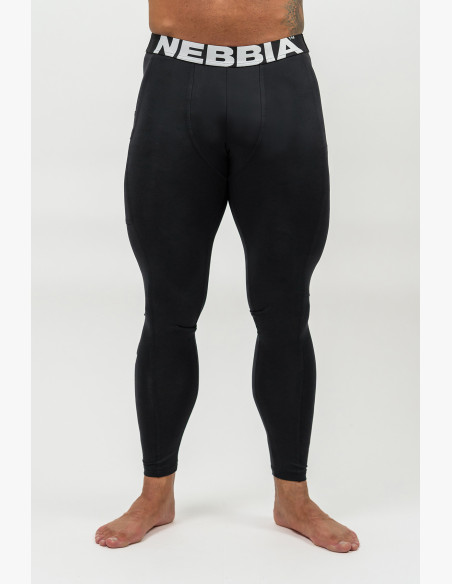 NEBBIA Fitness leggings with pocket DISCIPLINE black