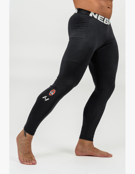 NEBBIA Fitness leggings with pocket DISCIPLINE black