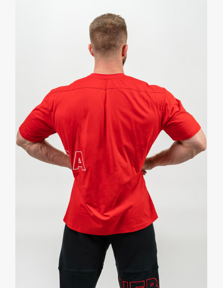 NEBBIA T-shirt with short sleeves DEDICATION red