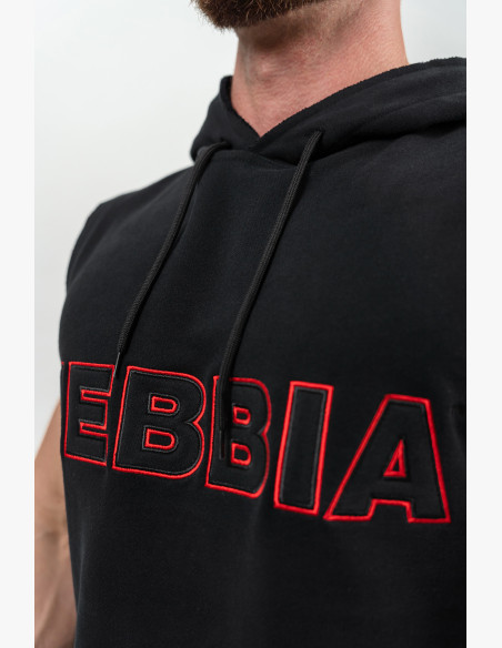 NEBBIA Sleeveless sweatshirt IRON BEAST black