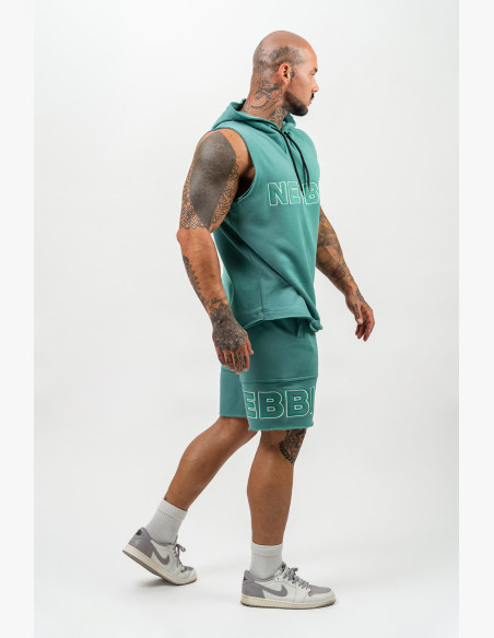 NEBBIA Sleeveless sweatshirt IRON BEAST green