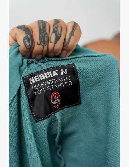 NEBBIA Sleeveless sweatshirt IRON BEAST green