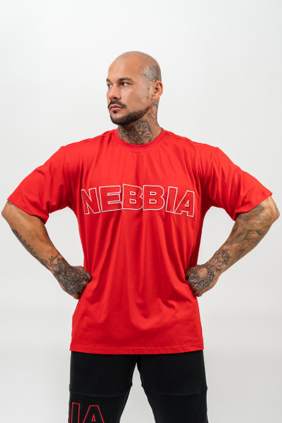 NEBBIA Tričko s krátkym rukávom LEGACY červená