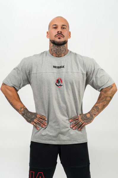 NEBBIA T-shirt with short sleeves LEGENDARY gray