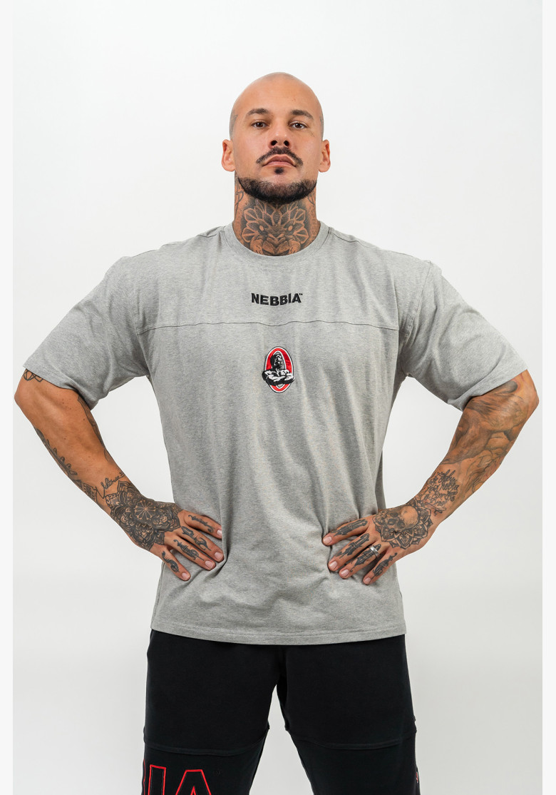 NEBBIA T-shirt with short sleeves LEGENDARY gray