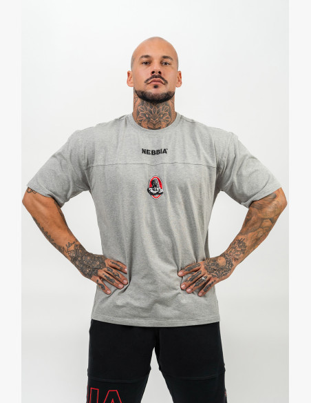 NEBBIA T-shirt with short sleeves LEGENDARY gray