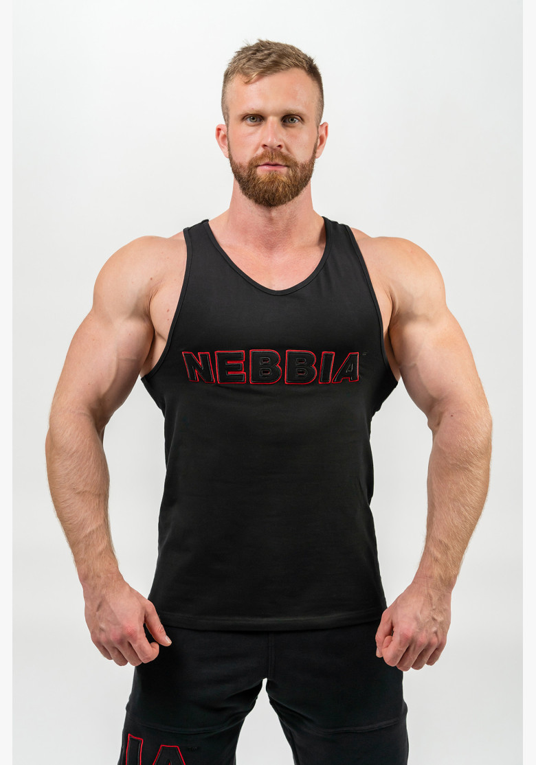 NEBBIA Fitness tielko STRENGTH čierna