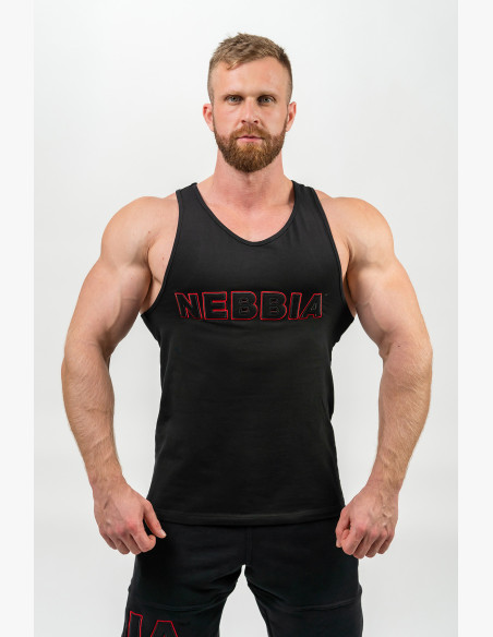 NEBBIA Fitness tank top STRENGTH black