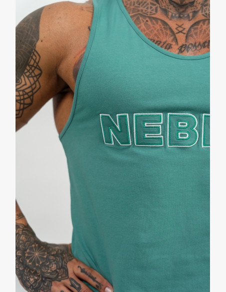 NEBBIA Fitness tank top STRENGTH green