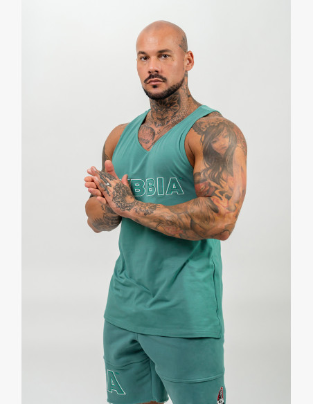 NEBBIA Fitness tank top STRENGTH green
