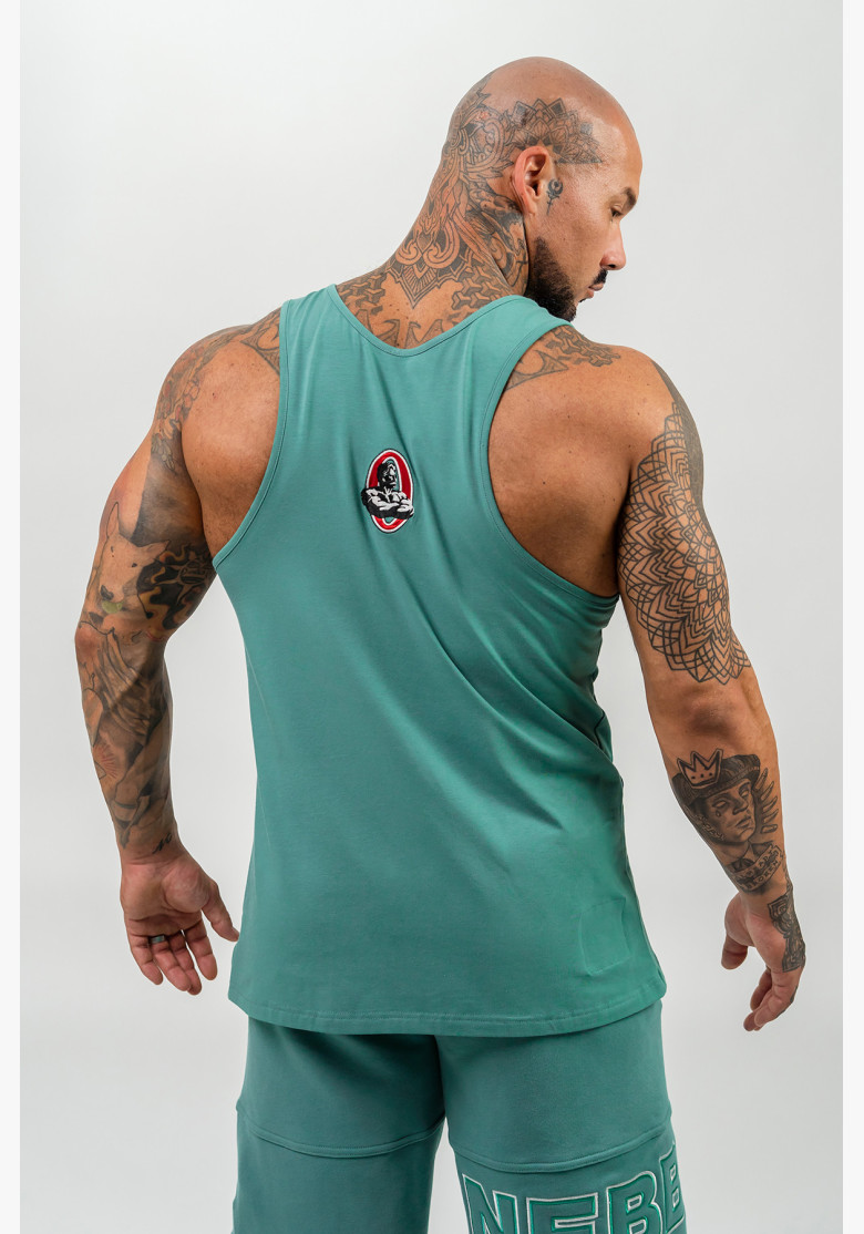 NEBBIA Fitness tank top STRENGTH green