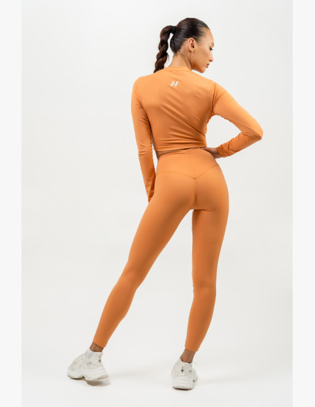 NEBBIA High waisted leggings ELEVATED orange