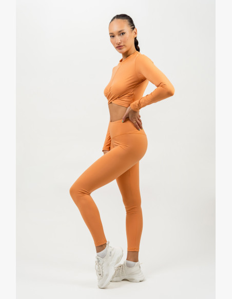 NEBBIA High waisted leggings ELEVATED orange