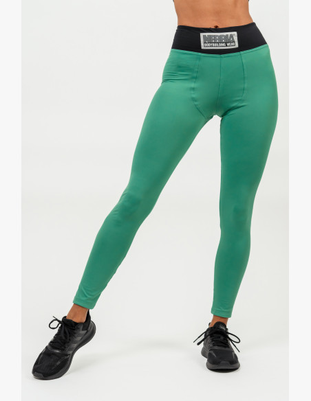 NEBBIA High waisted leggings SIGNATURE green