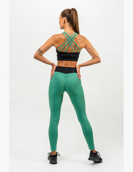 NEBBIA High waisted leggings SIGNATURE green