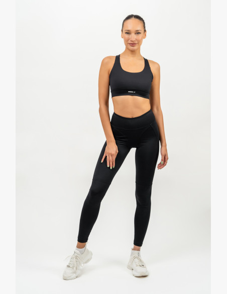 NEBBIA Shaping leggings with high waist AGILE black