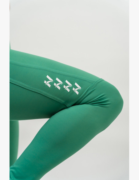 NEBBIA Shaping leggings with high waist AGILE green