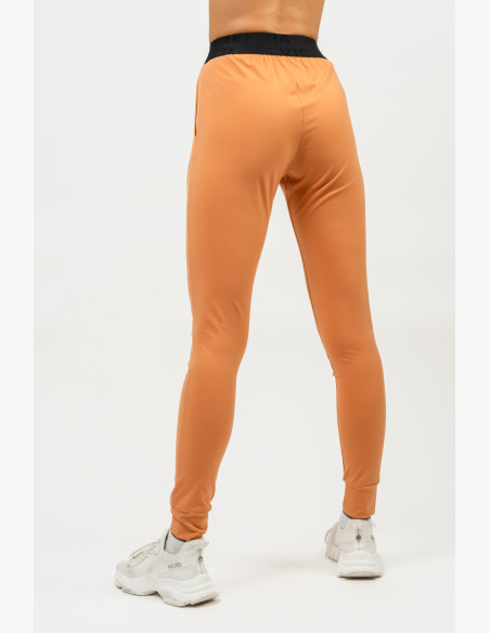 NEBBIA Slim fit leggings with pockets GYM SPIRIT orange