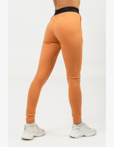 NEBBIA Slim fit leggings with pockets GYM SPIRIT orange