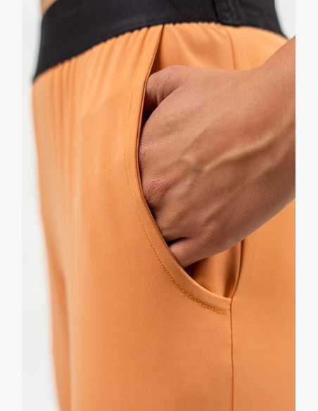 NEBBIA Slim fit leggings with pockets GYM SPIRIT orange