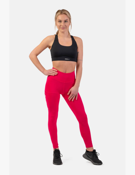NEBBIA Active leggings with high waist and side pocket pink
