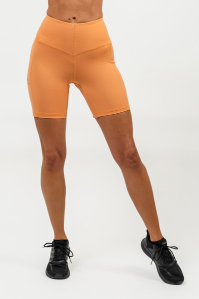 NEBBIA Cycling shorts with high waist ELITE orange