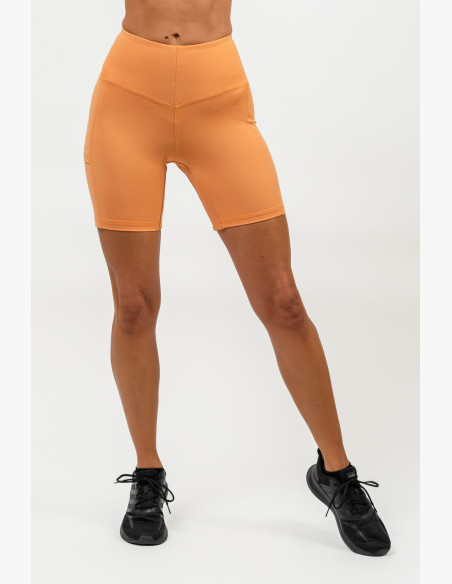 NEBBIA Cycling shorts with high waist ELITE orange