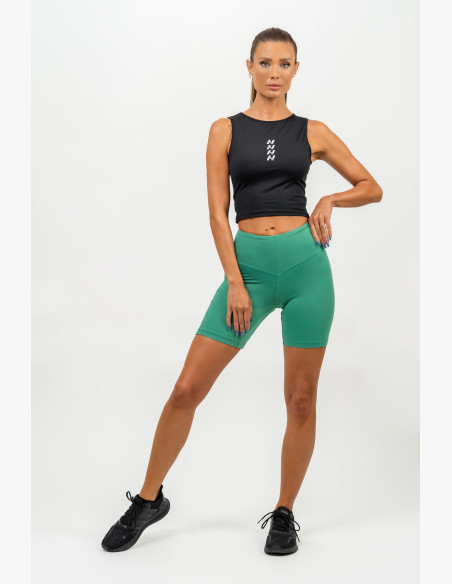 NEBBIA Cycling shorts with high waist ELITE green
