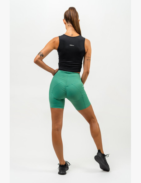 NEBBIA Cycling shorts with high waist ELITE green