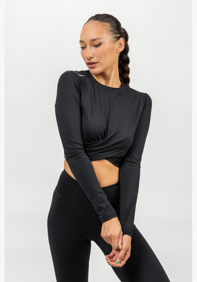 NEBBIA Crop top with long sleeves...