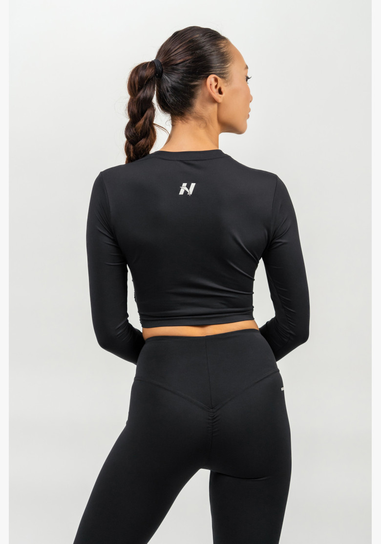 NEBBIA Crop top with long sleeves...