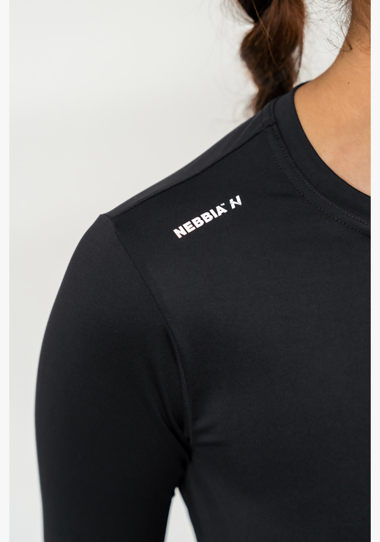 NEBBIA Crop top with long sleeves...