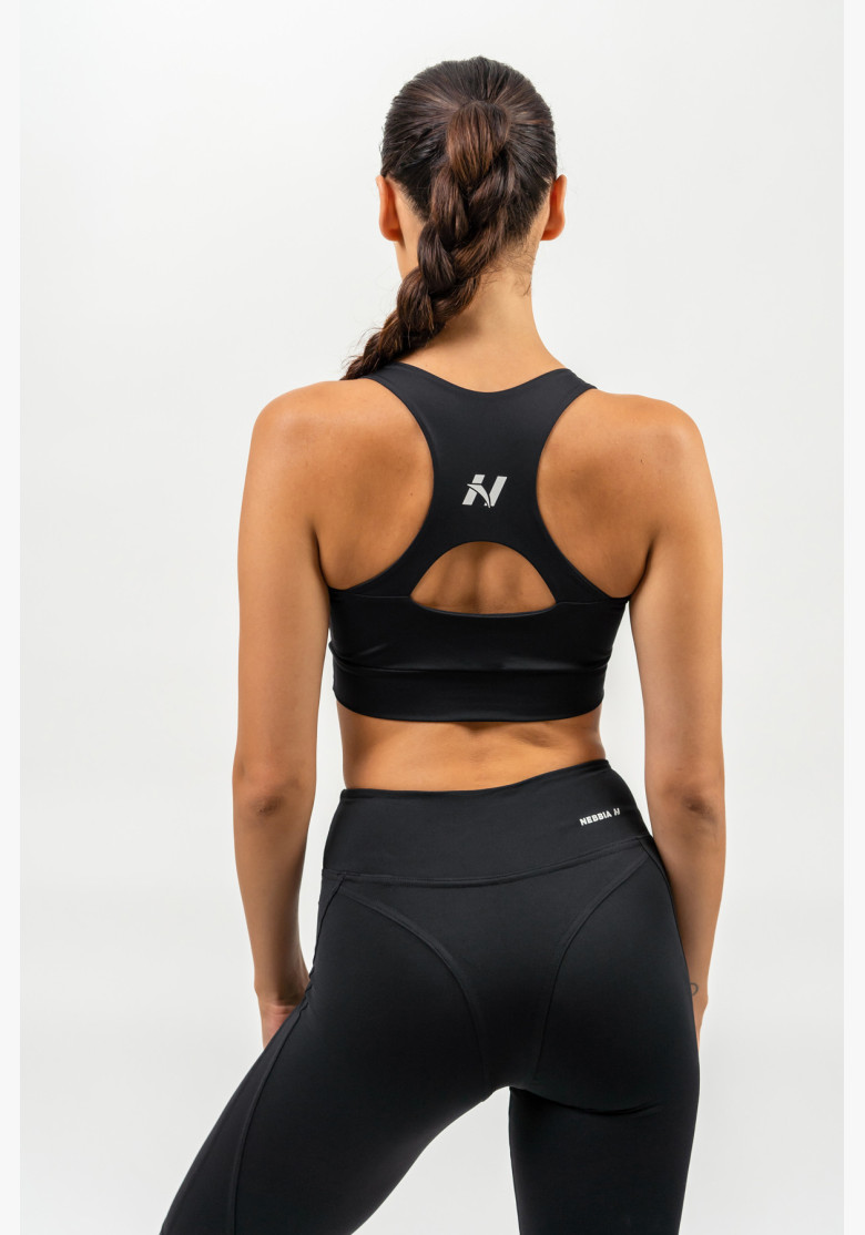 NEBBIA Sports racer back bra AGILE black NEBBIA Sports racer back bra AGILE black