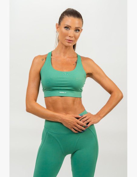 NEBBIA Sports racer back bra AGILE green