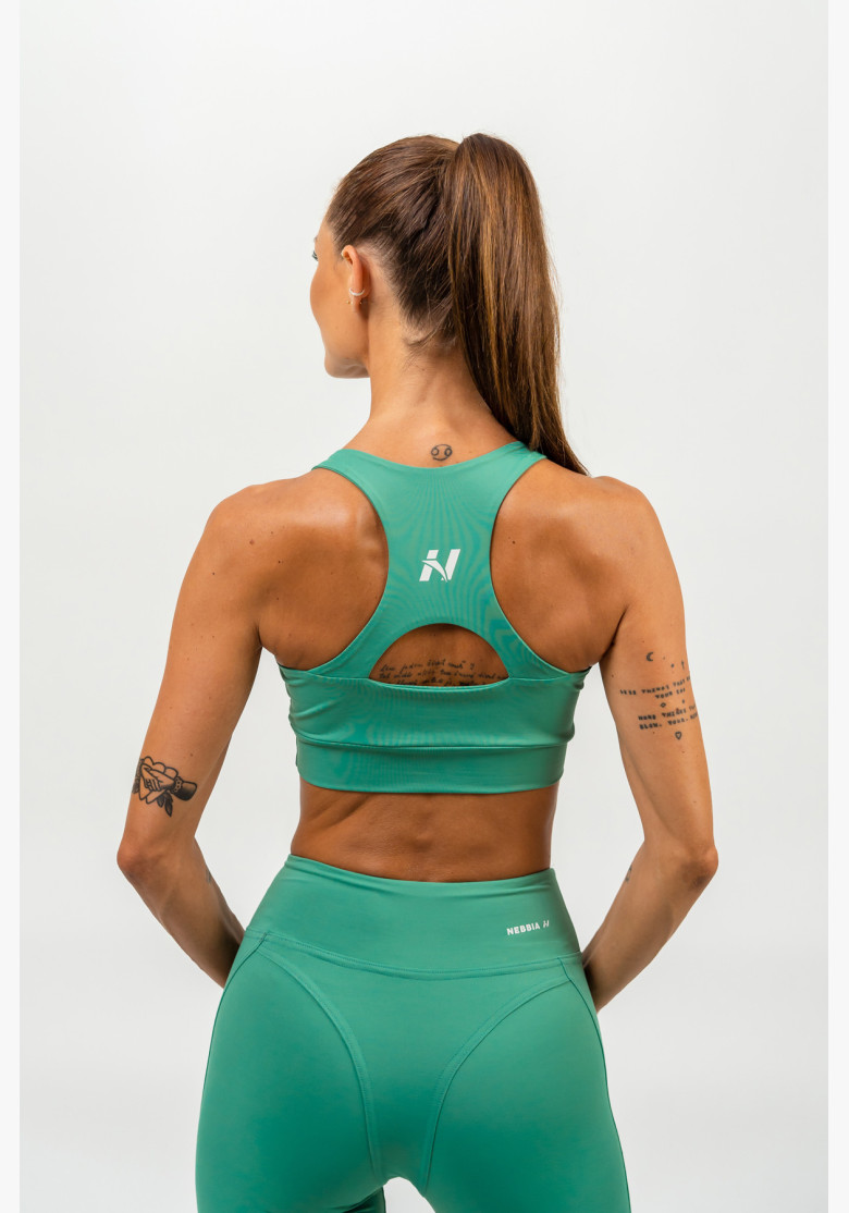 NEBBIA Sports racer back bra AGILE green NEBBIA Sports racer back bra AGILE green