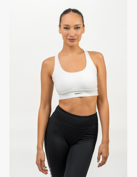 NEBBIA Sports racer back bra AGILE white