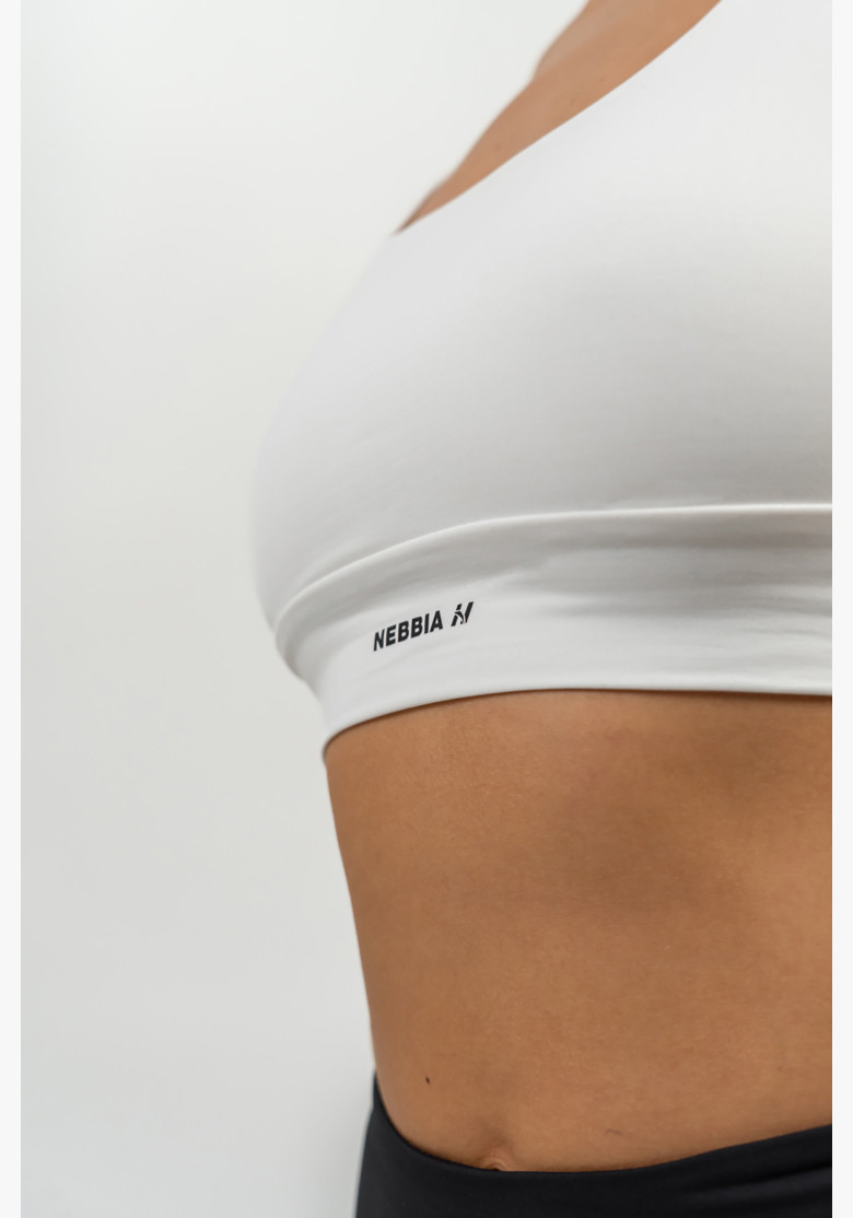NEBBIA Sports racer back bra AGILE white NEBBIA Sports racer back bra AGILE white