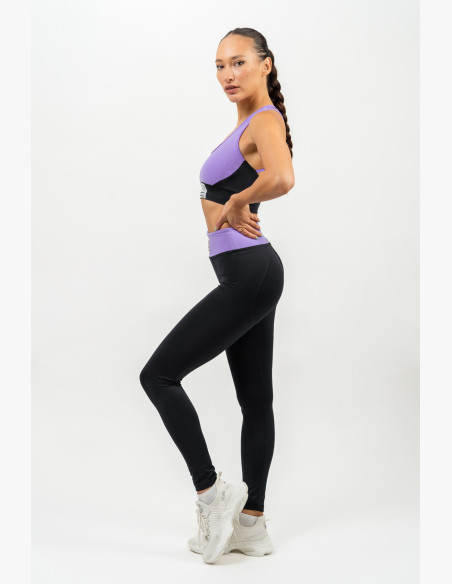 NEBBIA Reinforced sports bra SIGNATURE purple