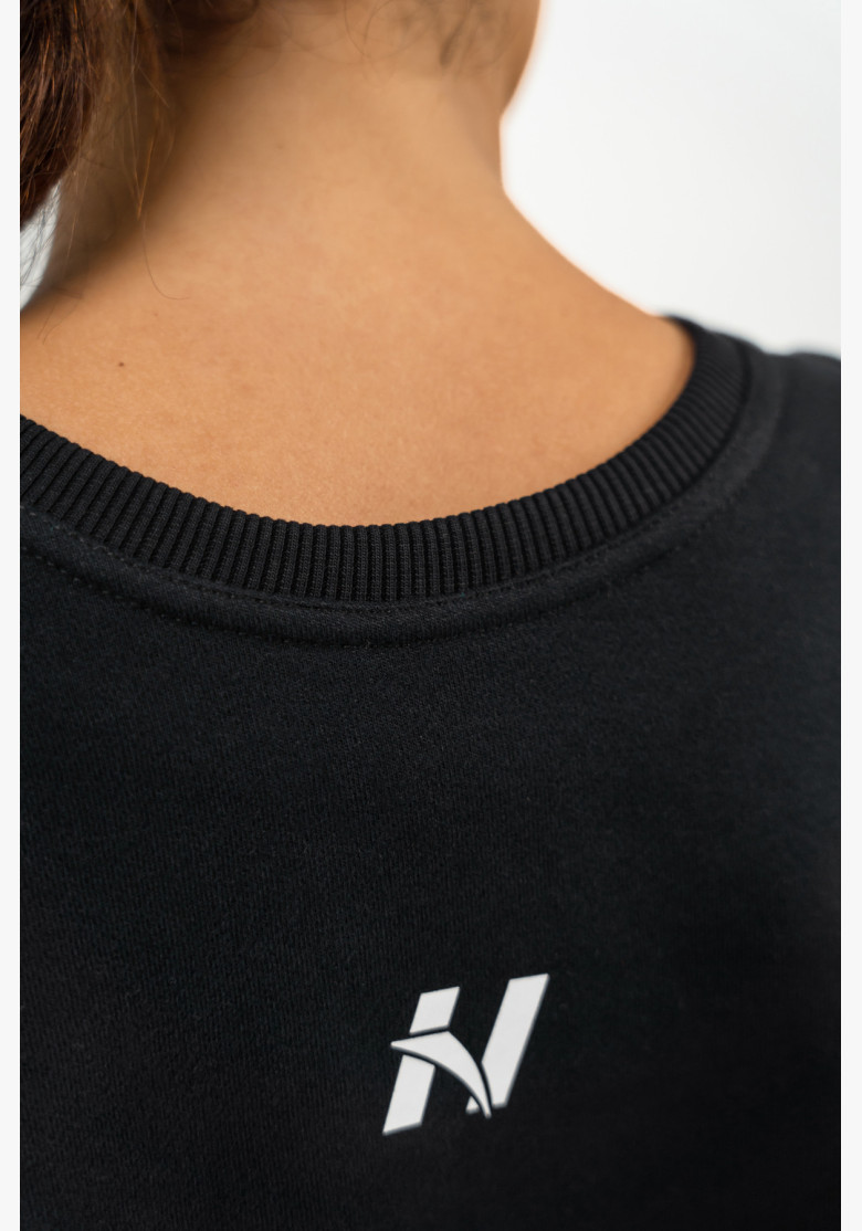 NEBBIA Crop Sweatshirt GYM SPIRIT black NEBBIA Crop Sweatshirt GYM SPIRIT black