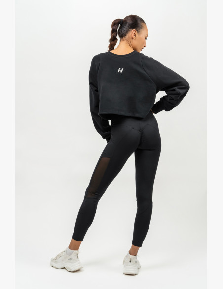 NEBBIA Crop Sweatshirt GYM SPIRIT black